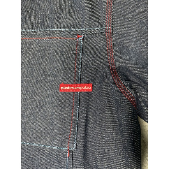 Vintage Platinum Fubu Fat Albert Denim Jean Jacket Mens XL Blue Rap Hip Hop - Picture 4 of 14